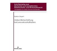 Bastian Siegert Zivilrechtliche Haftung Bei Leerverkaufsattac (Copertina rigida)