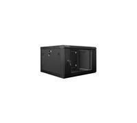 Bastidor a parete Lanberg WF01-6606-10B 6U 60kg IP20 vetro temperato auto-installabile nero