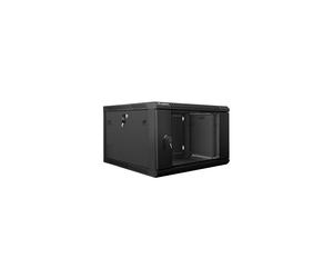 Bastidor a parete Lanberg WF01-6606-10B 6U 60kg IP20 vetro temperato auto-installabile nero