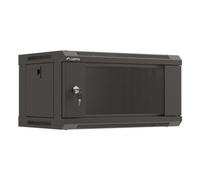 Bastidor da Parete Lanberg WF03-5304-10B 4U 60kg con Blocco Tastiera e Rotaie Rack Nero