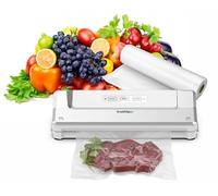 Bastilipo - Macchina sottovuoto, 50 kPa, 140 W, Bianco/Argento, EV50-B