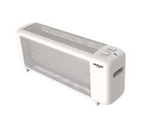 Bastilipo Placca di Mica 1500B PRC Bastilipo-PRC-1500B - Radiatore compatto da 1500 W, consumo ed efficiente, bianco