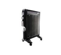 Bastilipo - Radiatore in mica da 1500 W, termostato, nero, PRM-1500