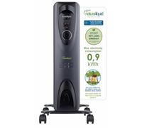 Bastilipo - RC-ECOFLUID-11 - Radiatore ecologico compatto con H2O naturale liquid, extra basso consumo, 2000 W, 0,9 kw/h, 11 elementi, c/termostato, colore nero.