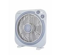 Bastilipo Zahara Ventilatore tipo box con timer, 40 W, 56 Decibel, Plastica, 3 Velocità, Nero/Bianco