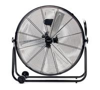 Bastilipo - Ventilatore da pavimento industriale, 140 W, acciaio inossidabile, 3 velocità, nero, Hurricane