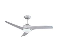 Bastilipo - Ventilatore da soffitto a LED con telecomando, 132 cm, pale in acrilico, LED Vera Titanium