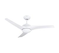 Bastilipo - Ventilatore da soffitto a LED con telecomando, diametro 132 cm, modello Vera Blanco LED