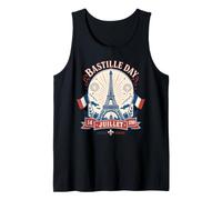 Bastille Day 14 Juillet 1789 Celebrazione Francese Canotta