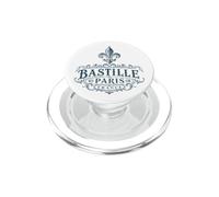 Bastille Parigi Francia Ornato Fleur-De-Lis Navy Print PopSockets PopGrip per MagSafe