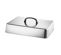 Basting Cover for Griddle - Rectangular Stainlless Steel Lids - Griddle Steam Cover | for BBQ Grill Food Steaam Burger Vegetable Meat Campfire Cookings