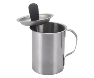 Basting Pot And Brush Set - Stainless Steel BBQ Basting Pot With Brush | Grill Sauce Tool With Brushs Cover Design | Perfect BBQ Gadget For Grilling Enthusiasts, Easy Clean Versatile