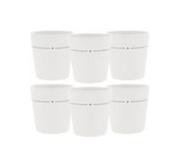 Bastion Collections Set di 6 bicchieri senza manico con scritta da 300 ml