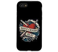 Bastoncini cardiaci Wave Crash Beat Custodia per iPhone SE (2020) / 7/8