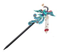bastoncini cinesi per capelli Accessori for capelli Cloisonne Forcine stile antico Forcine in legno con nappa Copricapo Hanfu