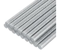 Bastoncini colla a caldo 8"x0.43" per pistole glitter argento 16pz
