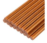 Bastoncini Colla a Caldo Mini 8"x0.43" per Pistole Colla Glitter Bronzo Oro 16pz