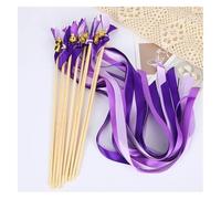 Bastoncini con nastro per matrimoni, Bastoncini Di Nastro E Pizzo Bacchette for Matrimonio Con Campane Nastri Da Ballo Multicolor Confezione 30 pz(N06)