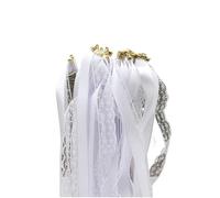 Bastoncini con nastro per matrimoni, Confezione di bastoncini nastro multicolore da 10,30,50 pezzi for decorazioni for feste danza ritmica(Colour N,50pcs)