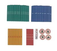 Bastoncini conteggio Mahjong 88 pezzi di punteggio a colori più vento e...