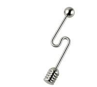 Bastoncini da 16 cm, per miele, con manico lungo, per miscelare vasetti di miele, vasetti, bomboniere per matrimoni (piegati)