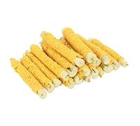 Bastoncini da Masticare in bambù Dolce per Animali di Piccola Taglia - Confezione da 20 Giocattoli da Masticare Dentali per Conigli, Criceti, Porcellini d'India, Corda da