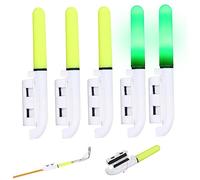 Bastoncini da pesca luminosa 5pcs grandi bastoncini luminosi a led per pescare allarme morso impermeabile a bordo non cade per placcaggio accessorio verde accessorio con batteria |.Affronta l'accesso