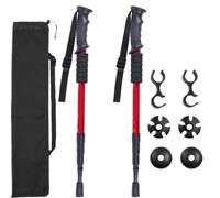 Bastoncini da trekking telescopici in alluminio, confezione da 2, bastoncini da nordic walking regolabili for escursionismo e fitness all'aperto(C)