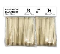 Bastoncini d'arancio,200pz 11,5cm, Bastoncini di arancio,200 Pezzi Bastoncini di Legno Arancio per Unghie, in legno, Remover; Spingicuticole, Pulisce tutta la zona della cuticola, Unghie, Cuticola