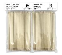 Bastoncini d'arancio,200pz 15cm, Bastoncini di arancio,200 Pezzi Bastoncini di Legno Arancio per Unghie, in legno, Remover; Spingicuticole, Pulisce tutta la zona della cuticola, Unghie, Cuticola