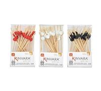 Bastoncini di bambù Set 7 x 3 x 12 cm 12 x 0,5 x 1 cm Bambù (48 pezzi)