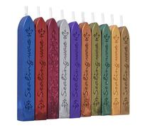 Bastoncini di Ceralacca, 10 Pezzi Cera Lacca con Stoppini, Fai Da Te per Biglietti, Scatole Regalo, Lettere, Buste, Confezioni di Vino, Matrimoni, Natale, Inviti per Feste (Colori Misti Scuri)