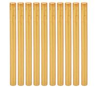 Bastoncini di ceralacca da 10 pezzi, bastoncini sigillati a caldo con pistola per colla per inviti di nozze, lettere, buste, biglietti e oggetti artigianali (Gold)