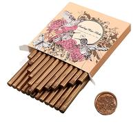 Bastoncini di Ceralacca per Pistola a Colla per Timbro Sigillo di Cera per Inviti di Nozze, Buste di Biglietti, Pacchetti di Vino, Ideale Regalo di Natale, Confezione da 24 (Bronzo)