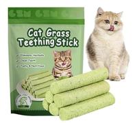 Bastoncini di dentizione dell'erba,Bastoni da masticare per gatti erba denti pulitore,Indoor A Stick,Aumentare l'appetito di masticazione,Gattino calmo
