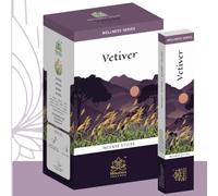 Bastoncini di incenso al vetiver Himalaya 12 x 15 g - Bastoncini profumati Agarbatti di alta qualità per la casa, la pooja e la preghiera | Adesivo per Kajal aromaterapia, meditazione yoga