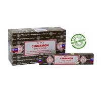 Bastoncini di incenso alla cannella Satya confezione da 12 x 15 g ogni confez...