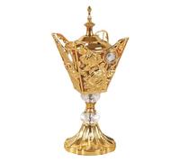 Bastoncini Di Incenso - Bruciatore Elettrico In Stile Arabo In Metallo, Elegante Diffusore Di Profumi Per La Decorazione Interni | Ornamento Decorativo per Aromaterapia Con Tabl Resistente Al