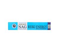 Bastoncini di incenso Golden Nag Energia Reiki - Realizzati a mano in India - 15g (10-12 Bastoncini) per yoga e profumazione della casa