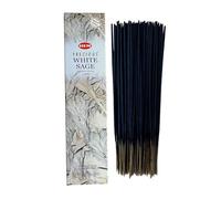 Bastoncini di incenso HEM White Sage - 1 Confezione da 100 g (80-90 bastoni) - Aromaterapia - Meditazione - Yoga - Packaging EcoFriendly