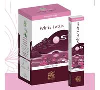 Bastoncini di incenso Himalaya White Lotus 12 x 15 g - Bastoncini profumati Agarbatti di alta qualità per la casa, Pooja e preghiera | Adesivo per Kajal aromaterapia yoga, calmante, spirituale