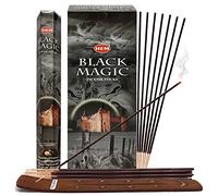 Bastoncini di incenso magici neri e bastoncini di incenso, con orlo insensato