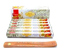 Bastoncini di incenso (Money Making) per creare denaro fortunato attraggono denaro in effettivo loteria Fortuna bacchette Joss 120 bastoncini di incenso, fragranza casalinga Joss Sticks con posacenere