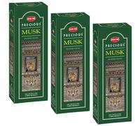 Bastoncini di Incenso Muschio Orlo Fragranza Naturale Masala Agarbatti 120 Ba...