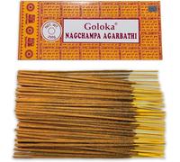 Bastoncini di incenso naturale Goloka Nag Champa - 1 confezione da 250 g (circa 200 bastoncini) - Aromaterapia - Meditazione - Yoga - Packaging Eco-Friendly
