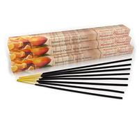 Bastoncini di incenso Premium Mandarino: naturale tradizionale dall'India di produzione equa. Confezione grande da 10 scatole = 80 pezzi da 45 min. Profumo fresco fruttato