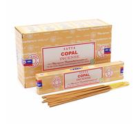 Bastoncini di incenso Satya Copal Agarbatti confezione da 12 x 15 g ciascuno ...