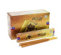 Bastoncini di incenso Satya Gold Agarbatti confezione da 12 x 15 g ciascuno 1...