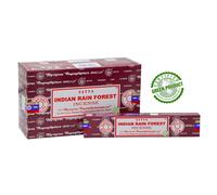 Bastoncini di incenso Satya Indian Rain Forest confezione da 12 x 15 g ciascu...
