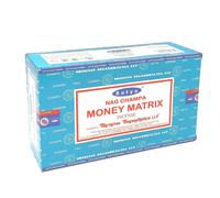 Bastoncini di incenso Satya Money Matrix confezione da 12 x 15 g ogni confezi...